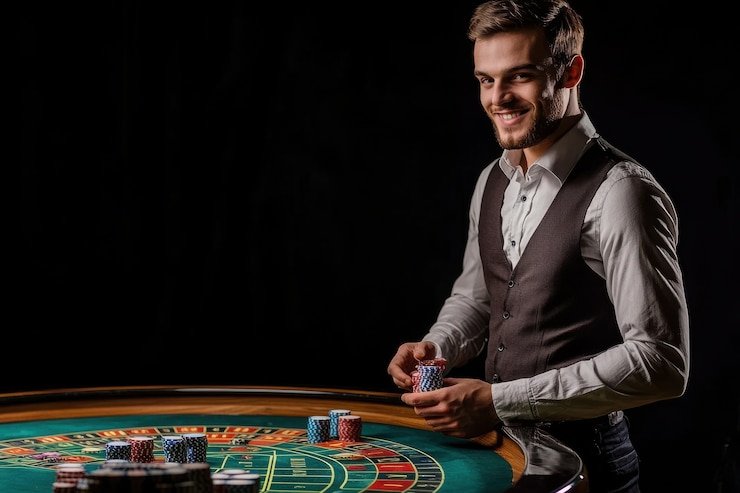 Honor of Kings live dealer studio showing card table with multi-angle camera feed